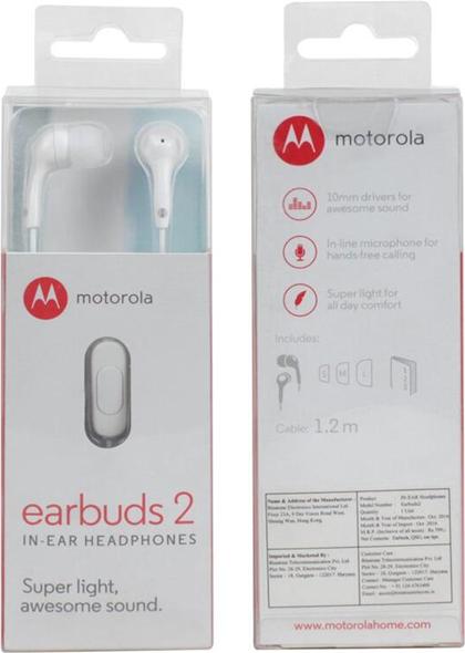 Productafbeelding Motorola Oordopjes 2 (Bedraad)