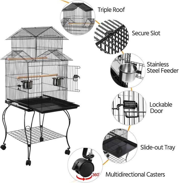Image du produit Yaheetech Cage à oiseaux
