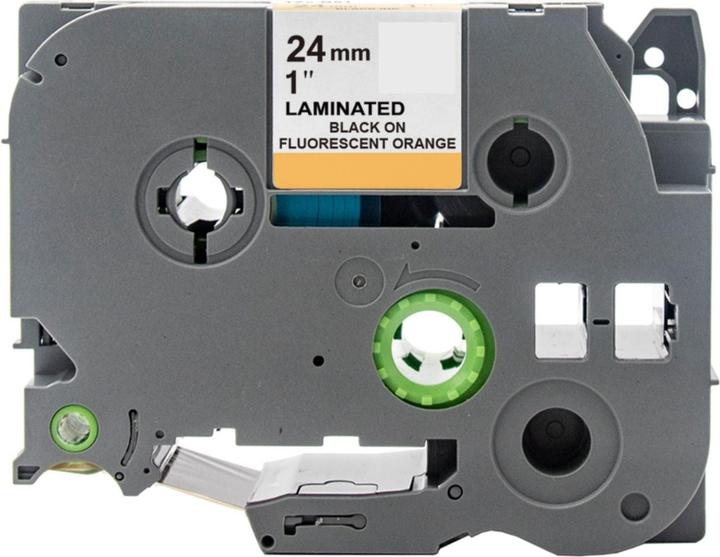 Immagine prodotto Hermex Alternatives Etikettenband zu Brother TZe-B51 Beschriftungsband (2.40 cm, Arancia, Nero)