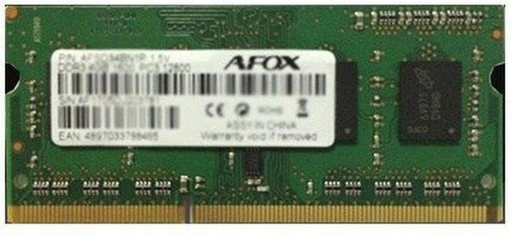 Actual product image AFOX SODIMM notebook memory, DDR3, 8 GB, 1333 MHz, (AFSD38AK1P) (1 x 8GB, 1333 MHz, DDR3-RAM, SO-DIMM)