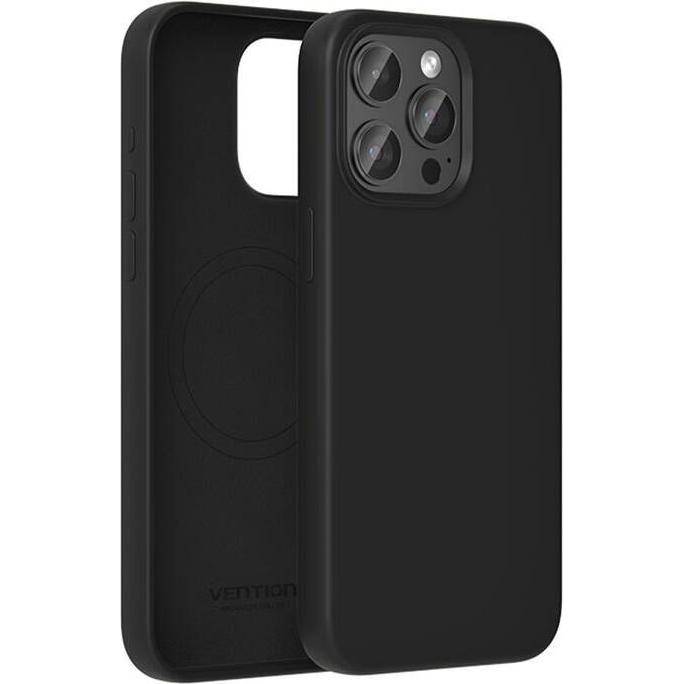 Thumbnail - Vention KUEB0-40 Silicone Case for iPhone 14 Pro Max (black) (Apple iPhone 14 Pro Max), Smartphone Hülle, Schwarz
