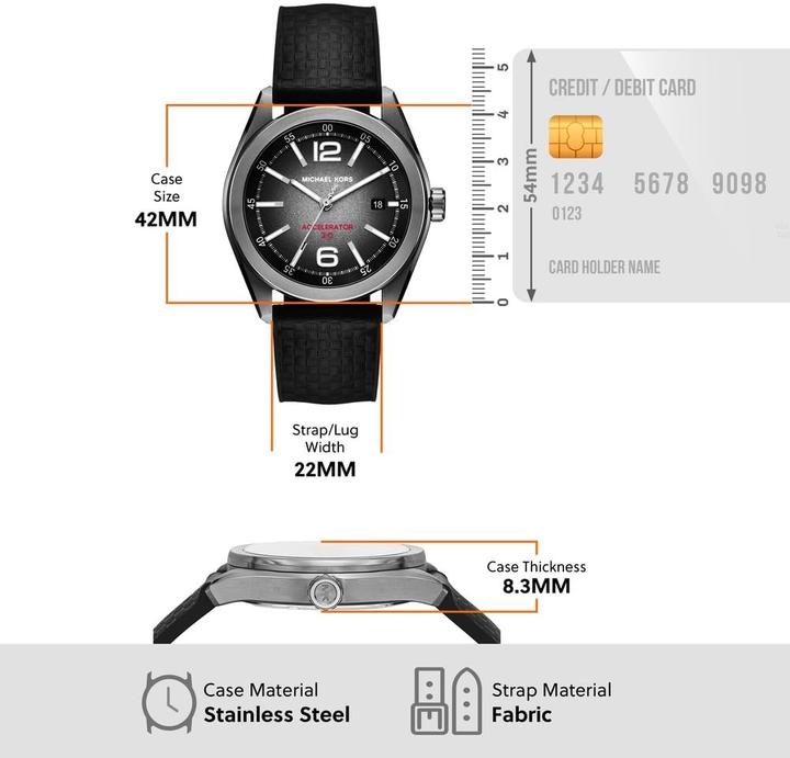 Productafbeelding Michael Kors Versneller 2.0 (Analoog horloge, 42 mm)