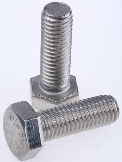 Produktbild RS PRO A2 S/Steel hex head set screw,M12x35mm (25 Schrauben pro Stück)