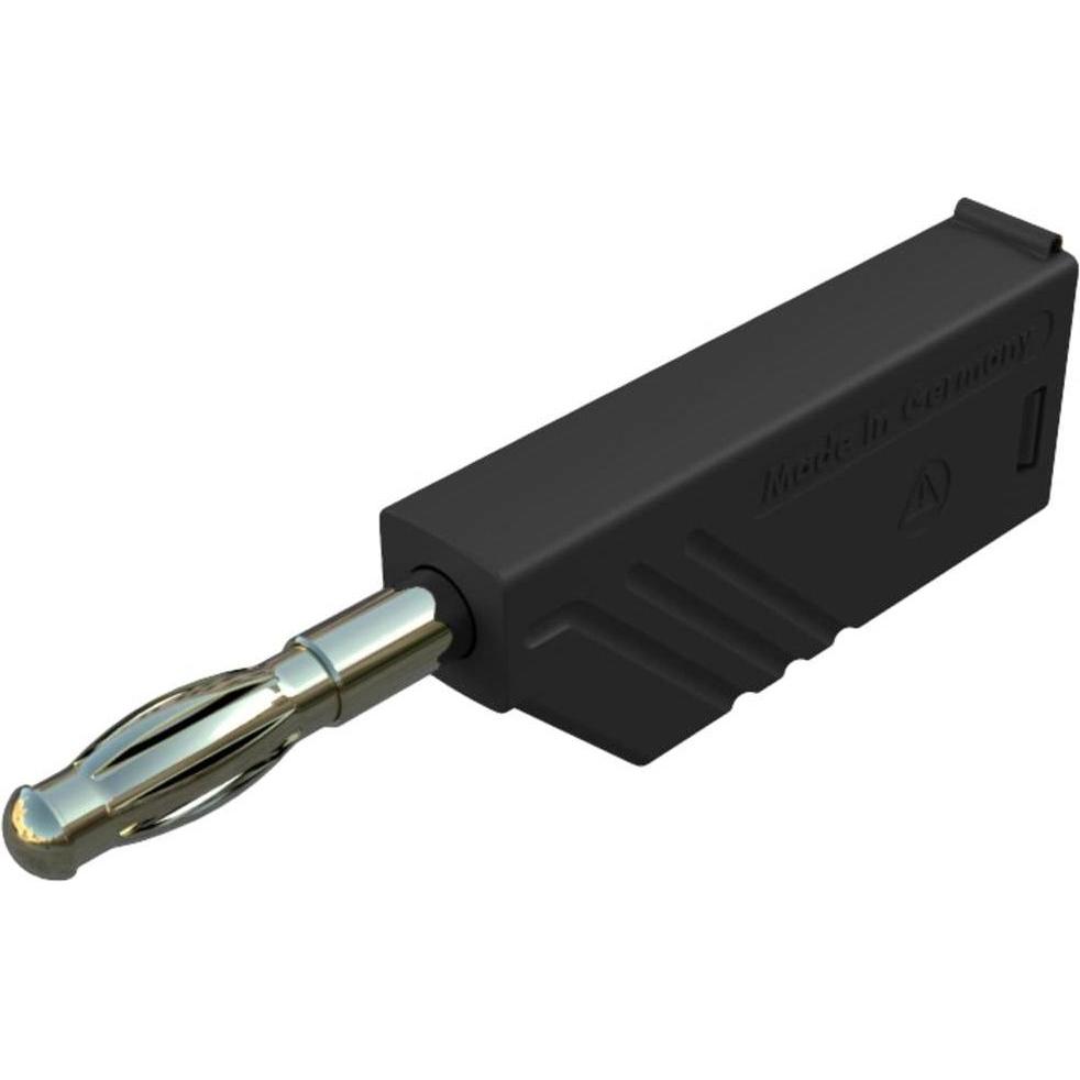 Hirschmann Test & Measurement Lamellenstecker LAS N WS Au, Elektronikkabel + Stecker, Schwarz