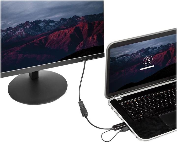 Produktbild StarTech HDMI TO DP 1.2 ADAPTER - 4K (HDMI, 25.50 cm)