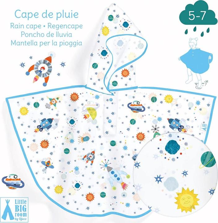 Image du produit Djeco Poncho de pluie Fusée (90x46 cm)