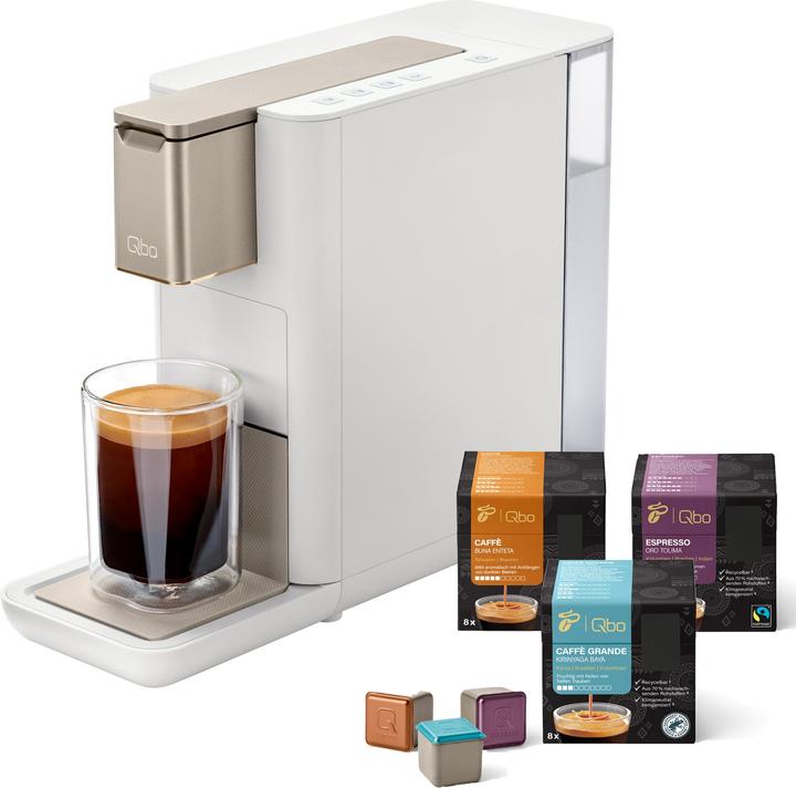 Actual product image Tchibo Qbo ICONIC capsule machine incl. 24 capsules, Light Gold