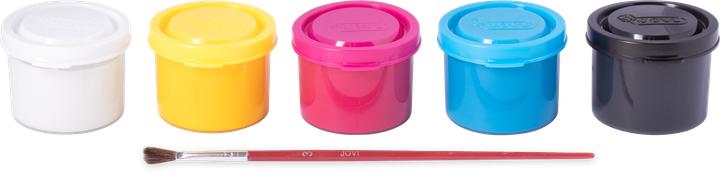 Actual product image Jovi Poster paint tempera school VE=5 tins of 35ml + brush (175 ml)