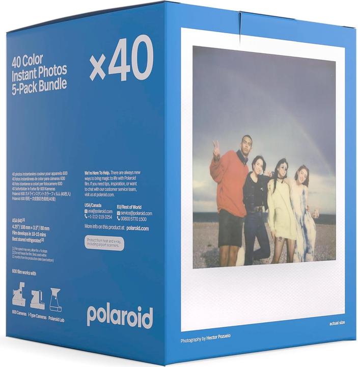 Image du produit Polaroid Film couleur 600, 5x8 Multipack