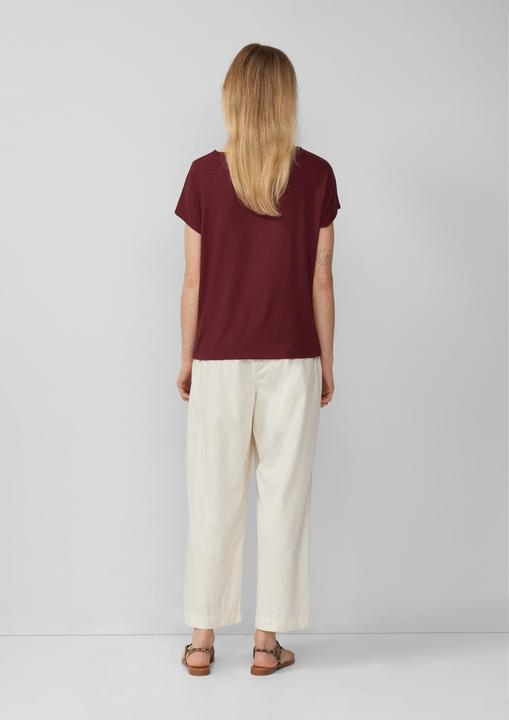 Produktbild S.Oliver T-Shirt Fliessendes Jersey-Shirt mit überschnittenen Schultern (38)