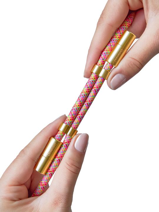 Image du produit Intenso Handykette als Lade- + Datenkabel USB-C bis 1,65m neon mix (1.65 m, USB 2.0, 60 W)