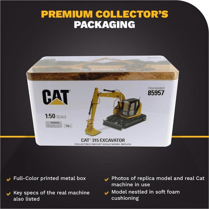 Image du produit Diecast Masters Cat 315 Graafmachine (Compact Radius) - 1:50 - - High Line Series
