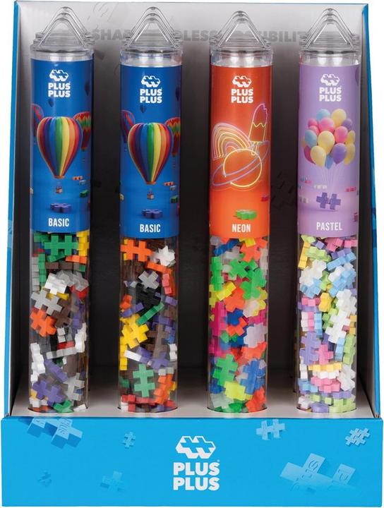 Actual product image Plus-Plus Display 100 creative building blocks coloured (MQ12)