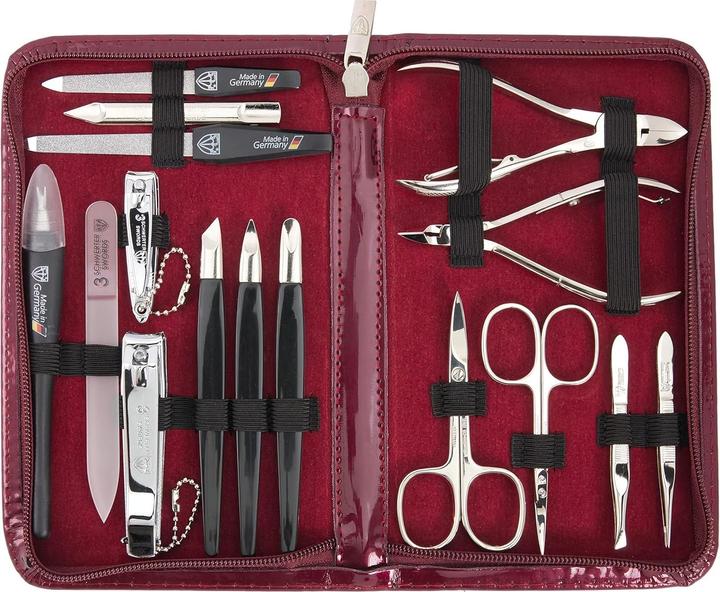 Image du produit Kellermann Set de manucure Cinisello 16 pcs, bordeaux/laque