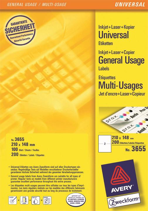 Produktbild Avery Universal-Etiketten