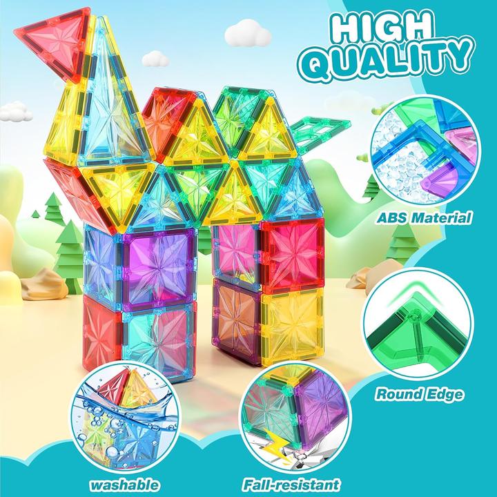 Image du produit Lovchil Jeu de cubes magnétiques (61 pièces)