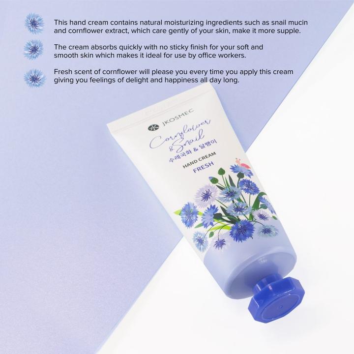 Actual product image JKosmec Cornflower and Snail (100 ml)