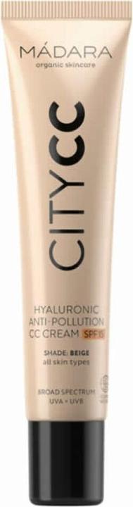Produktbild Madara Anti Pollution CC Cream LSF 15 BEIGE - "Getönte Tagescreme mit Lichtschutzfaktor* (Beige)