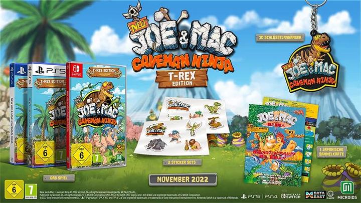 Produktbild astragon New Joe & Mac: Caveman Ninja -- T-Rex Edition (Switch, Switch Lite, Switch OLED, DE)