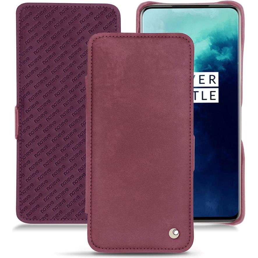 Noreve Lederschutzhülle horizontal (OnePlus 7T Pro), Smartphone Hülle, Violett
