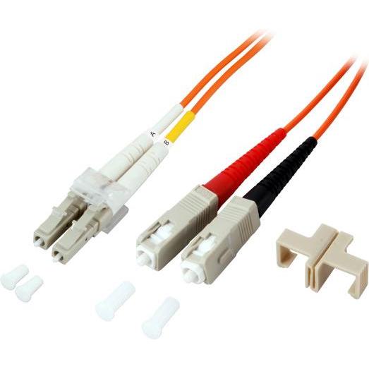 EFB Elektronik O3061.2 2m LC SC Orange Glasfaserkabel (CAT7, 2 m), Netzwerkkabel