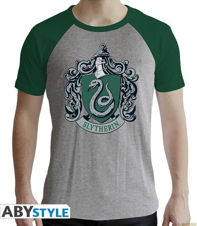Produktbild ABYstyle HARRY POTTER - Tshirt Slytherin man SS grey green - premium (M)
