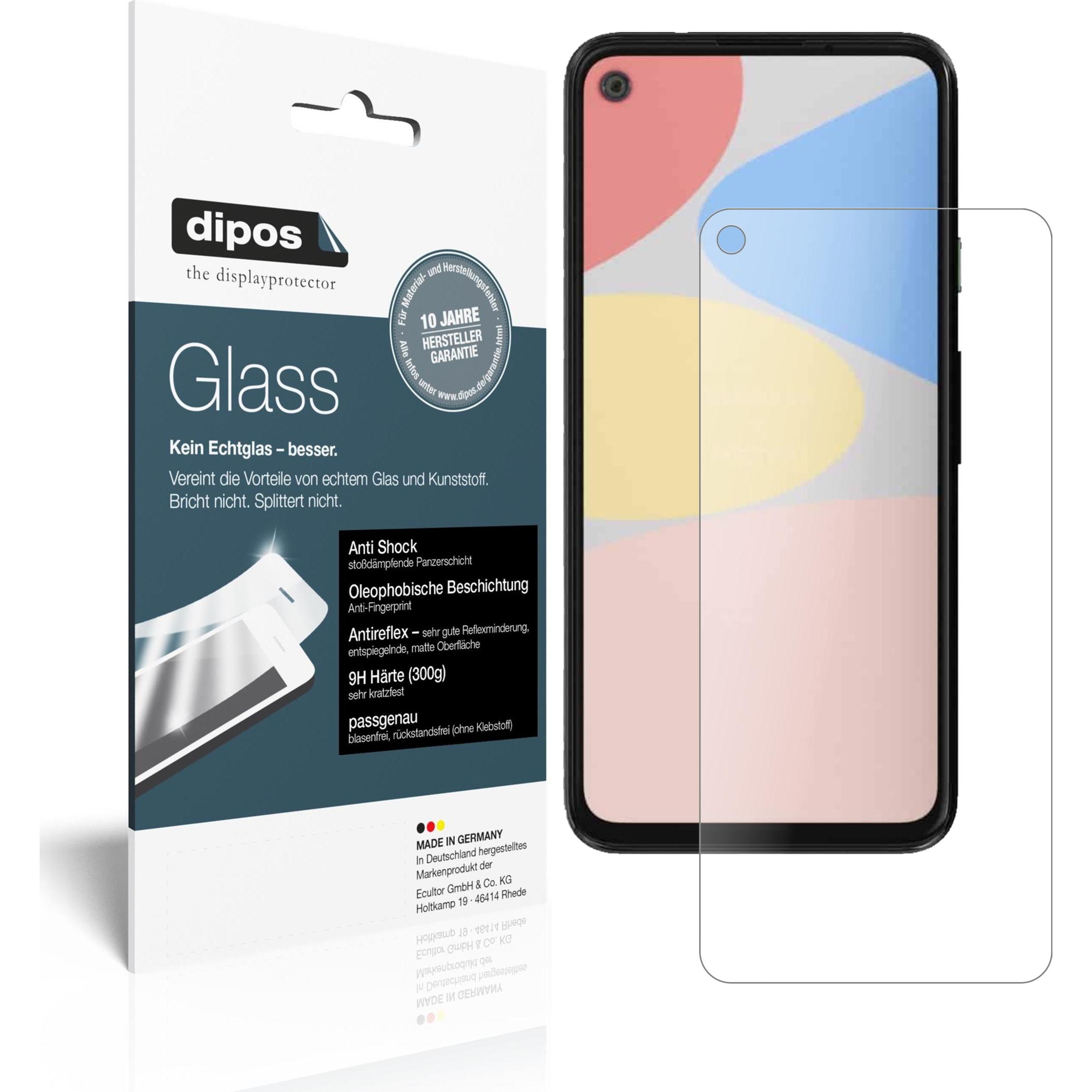 Dipos Displayschutz Anti-Shock (1 Stück, Google Pixel 4a 5G), Smartphone Schutzfolie, Transparent