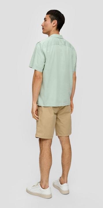 Produktbild S.Oliver Hemd Kurzarmhemd mit Frontprint aus Baumwollmix (M)