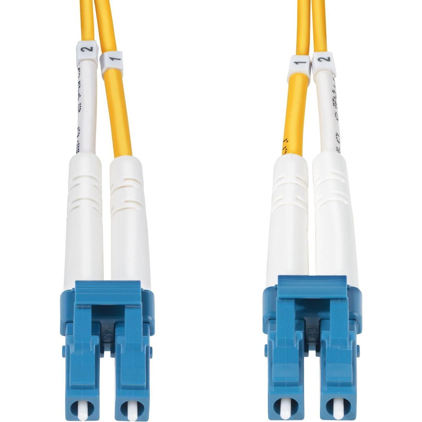 Thumbnail - StarTech com 50 Meter LWL Patchkabel LC LC (UPC) Singlemode OS2 Duplex, 9/125µm, 10Gbit, Biegeunempf (CAT7, 50 m), Netzw...