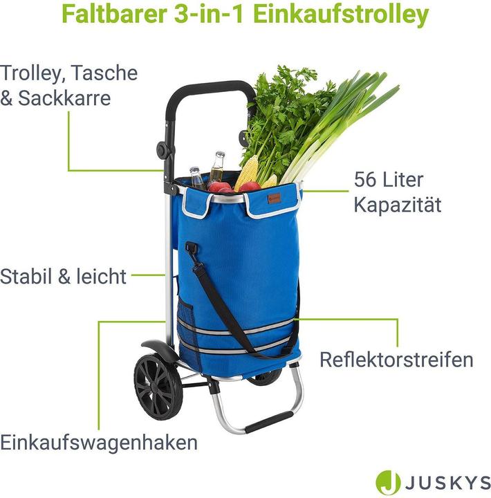 Produktbild Juskys 3in1 Einkaufstrolley