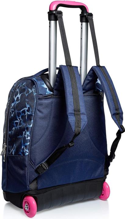Actual product image Seven Dyed Hearts Blue Trolley Backpack (35 l)