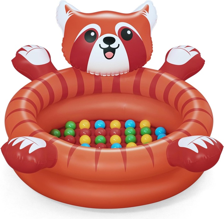 Actual product image Bestway Playful Red Panda Inflatable Ball Pit with 50 Play Balls