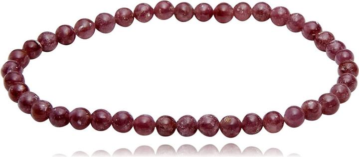 Immagine prodotto Leyda Bracciale di lepidolite (18 cm, Pietra colorata)