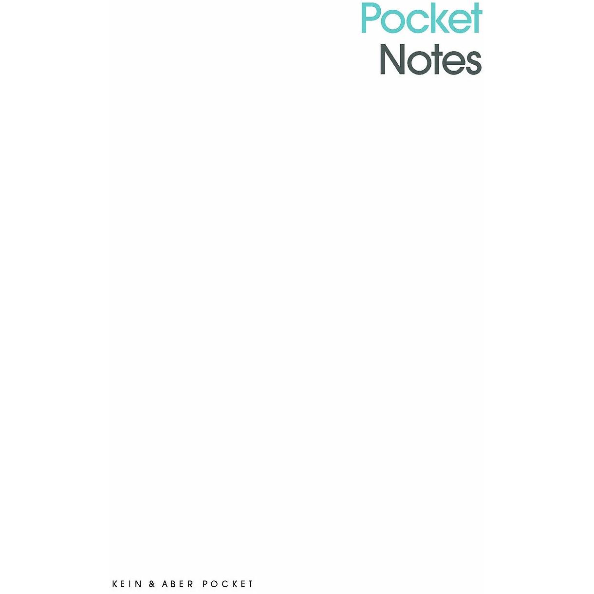 Pocket Notes Aquamarin, Belletristik von Kein & Aber