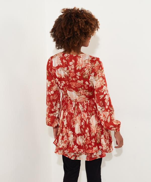 Produktbild Joe Browns Floral Tiered Hem Plissé Mini Dress (36)