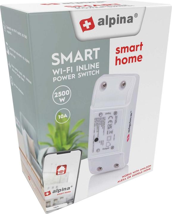 Image du produit alpina Interrupteur intelligent en ligne 230V 10A (Actionneur de commutation)
