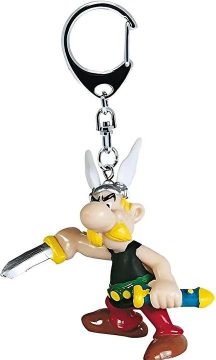 Actual product image Plastoy Asterix: Asterix Holding Sword 12 cm Keychain