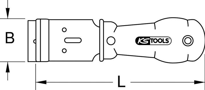 Immagine prodotto KS Tools Raschietto per badge. 39mm 911.8126 (160 mm)