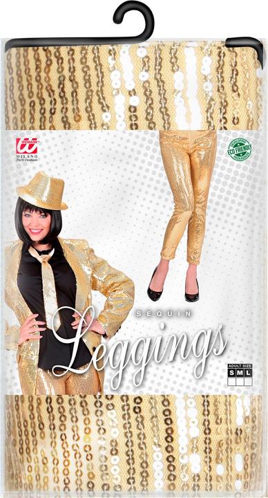 Actual product image Widmann Leggings sequins gold (L)