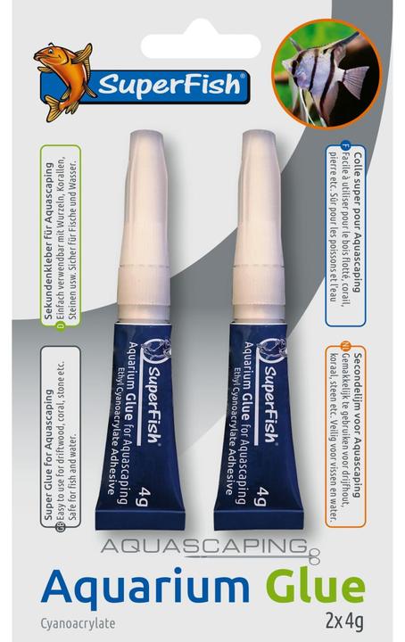 SuperFish Aquarium Glue 2erPack (Aquascaping Kleber) (Décoration, autres éléments)