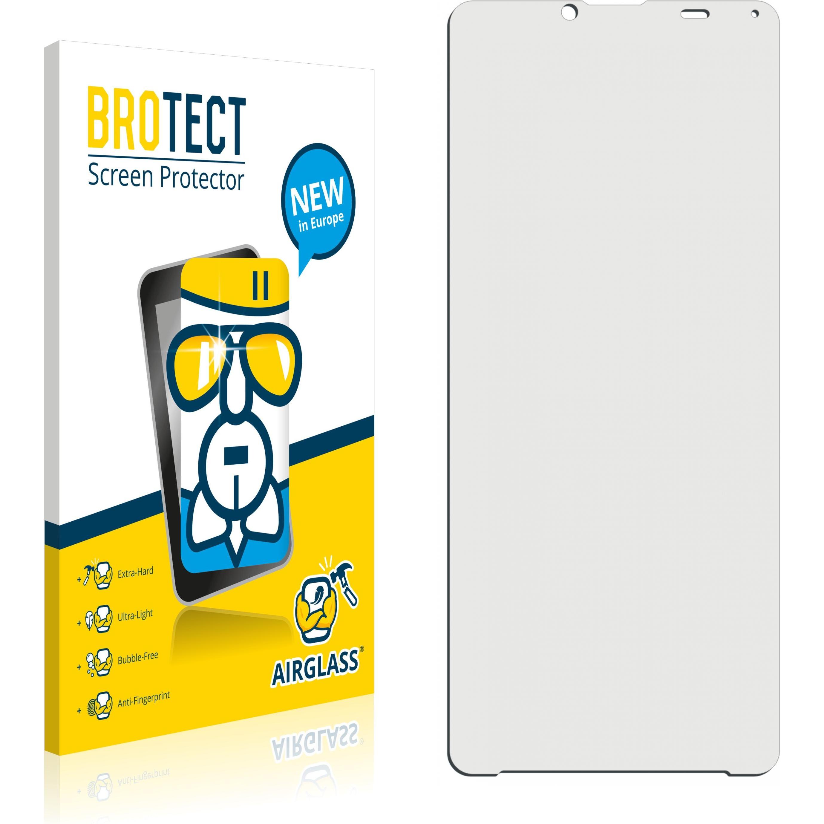 BROTECT AirGlass Panzerglasfolie (1 Stück, Sony Xperia 10 IV), Smartphone Schutzfolie, Transparent