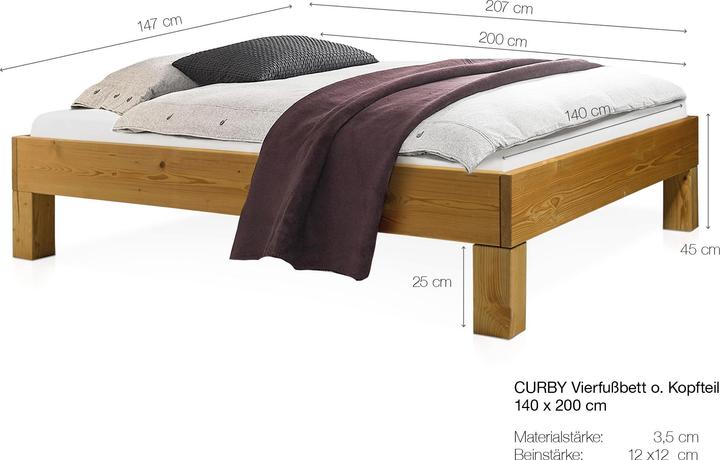 Actual product image Möbel-Eins Curby (140 x 200)