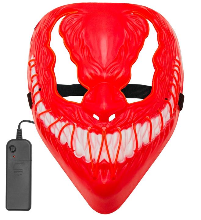 Produktbild Widmann Rote Monstermaske mit LED Beleuchtung