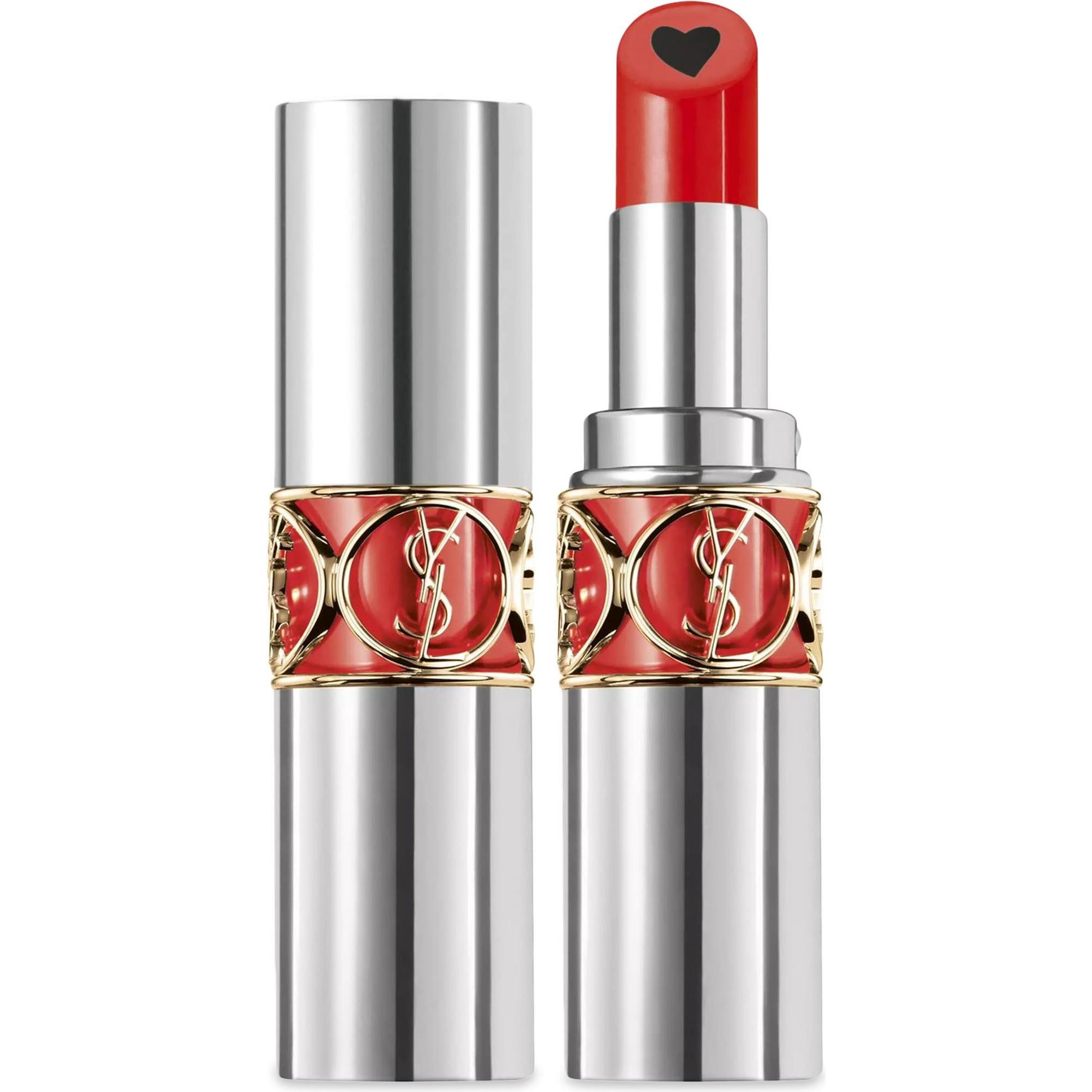 Thumbnail - Yves Saint Laurent, Lippenstift + Lipgloss, Volupté Plump-In-Colour (Delirious Orange 05)