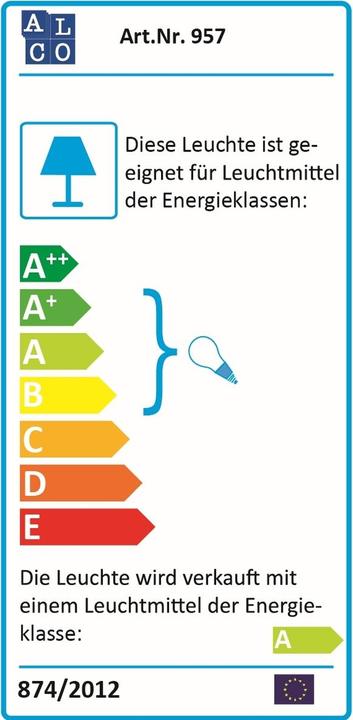 Energie-Label Alco 957 (1100 lm, G23)
