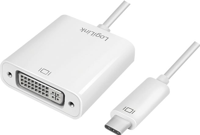 Produktbild LogiLink USB Typ-C zu (DVI, 14 cm)