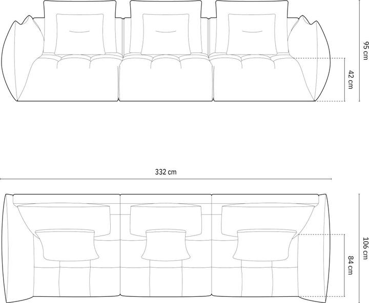 Actual product image Micadoni Bloom (Modular sofa, 4-seater)
