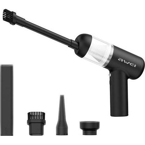 Awei Mini odkurzacz V2 bezprzewodowy ze wskaźnikiem kurzu czarny/nero, Cellulare con tasti, Nero