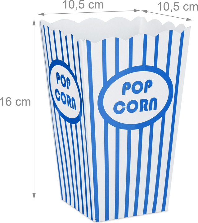 Image du produit Relaxdays 48x sachets de pop-corn (48 x)