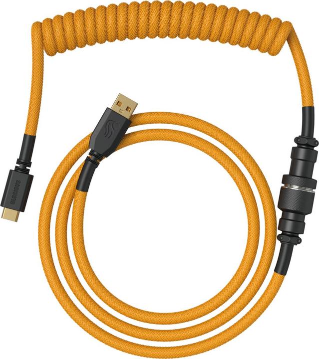 Glorious GMMK Coiled Cable Gold, coiled cable, USB-C/USB-A - gold/black (1.40 m)